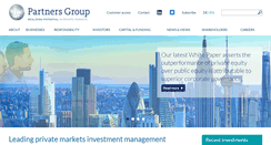Desktop Screenshot of partnersgroup.com