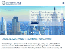Tablet Screenshot of partnersgroup.com